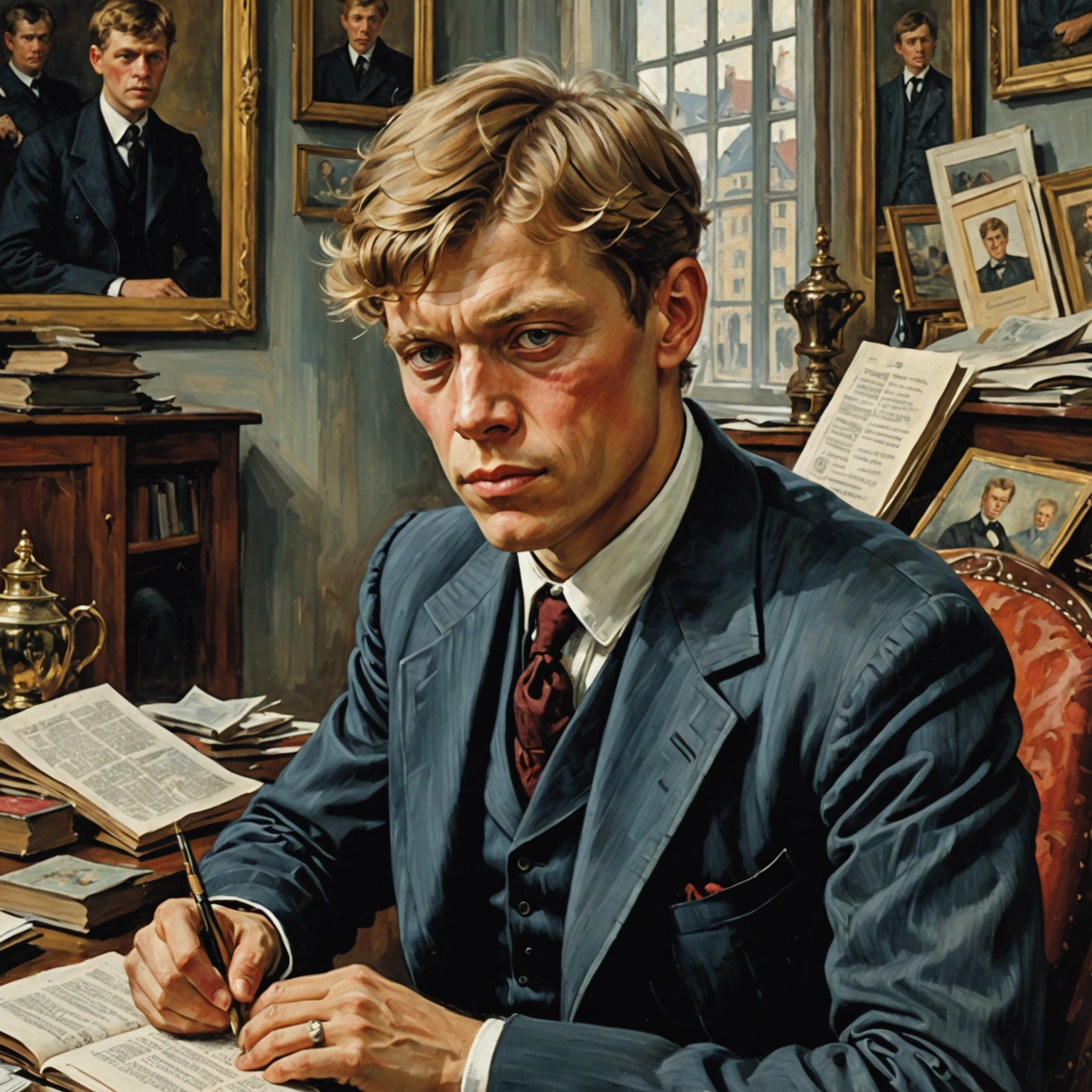 Искусство в портретах: раскрывая глубину Портретов Сергея Есенина