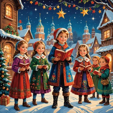 Детские колядки на Рождество: волшебство традиций через тексты и видео